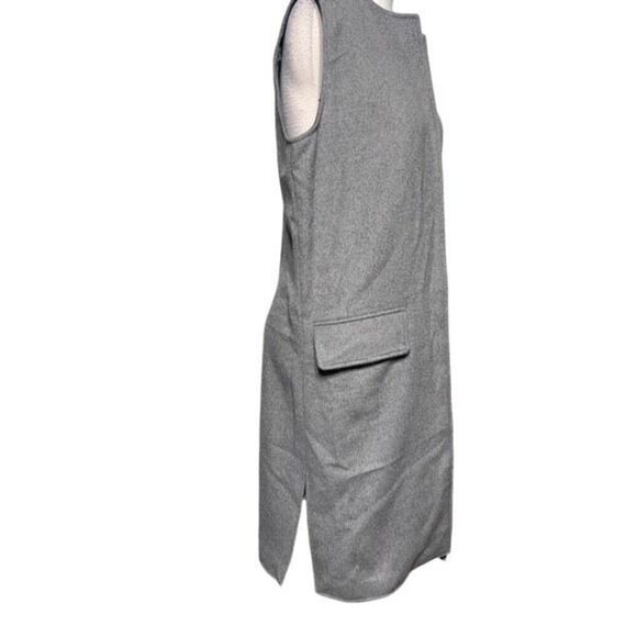 Cupcakes and Cashmere Grey Shannon Long Wool Vest Duster Size Small - Picture 2 of 4
